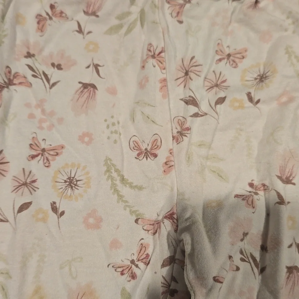 ​Milkberry Pajamas 12M Floral & Butterfly Print Jogger Sleep Pants